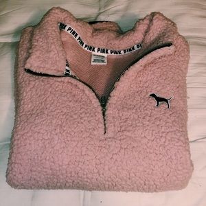 VS PINK Sherpa Pullover!
